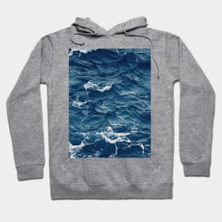 Midnight Serenade: Photorealistic Ocean Whispers Hoodie